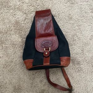 Oroton backpack. Leather and waterproof material